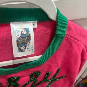 QUEEN OF SPARKLES SWEATER! Worn once! size XL